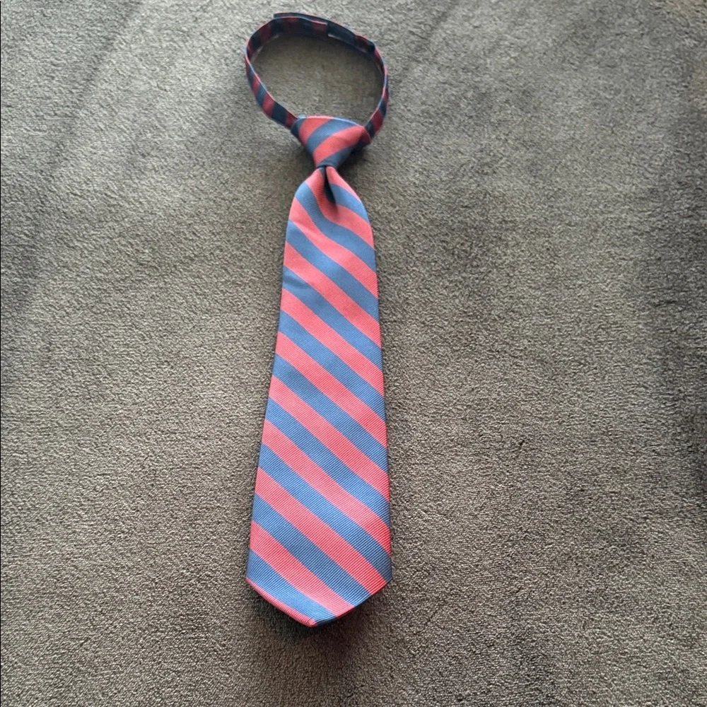 Janie and Jack Boys Red and Blue Striped Necktie